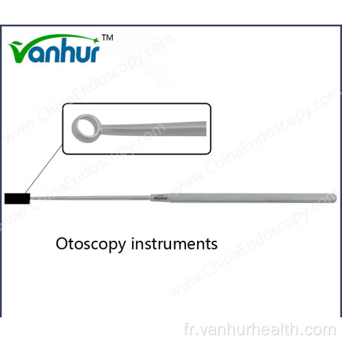 Curette auriculaire en acier inoxydable pour instruments d&#39;otoscopie